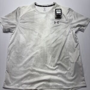 NWT Under Armour Men's UA CoolSwitch Run Short Sleeve in White sz Large